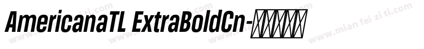 AmericanaTL ExtraBoldCn字体转换